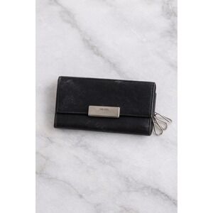 Prada Nero Black Tessuto Nylon 6 Key Holder Women OS Good Logo Plaque‎